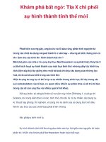 Khám phá bất ngờ: Tia X chi phối sự hình thành tinh thể mới ppsx