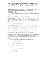 Giáo trình hướng dẫn ứng dụng các bài tập về xác định tốc độ dòng hơi trong áp suất tỏa nhiệt p1 pps