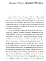 Giáo sư-Viên sĩ NGUYỄN VĂN HIỆU pps