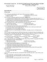 KỲ THI TỐT NGHIỆP TRUNG HỌC PHỔ THÔNG NĂM 2008 Môn thi: SINH HỌC, mã đề 849 docx