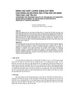 Báo cáo nghiên cứu khoa học: 