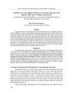 Báo cáo nghiên cứu khoa học: 