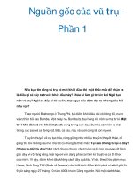 Nguồn gốc của vũ trụ Phần 1 ppt