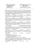 ĐỀ THI THỬ ĐẠI HỌC LẦN II MÔN VẬT LÝ - Mã đề thi 670 potx