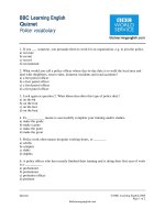 Đề thi toefl tiếng anh của trung tâm BBC - 21 potx