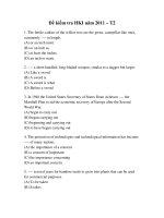 Đề kiểm tra HKI năm 2011 – T2 pdf