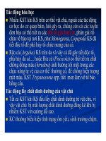 Bệnh học thủy sản : KHÁI NIỆM VỀ BỆNH KÝ SINH TRÙNG part 7 pdf