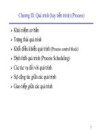 GIÁO TRÌNH HỆ ĐIỀU HÀNH_CHƯƠNG 3 pps