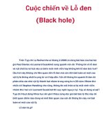 Cuộc chiến về Lỗ đen (Black hole) pptx