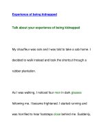 Experience of being kidnapped pdf