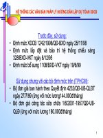 HỆ THỐNG CÁC VĂN BẢN PHÁP LÝ HƯỚNG DẪN LẬP DỰ TÓAN XDCB doc