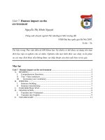 Tiếng anh chuyên ngành Thổ nhưỡng và Môi trường đất phần 7 potx