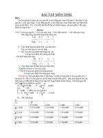 BÀI TẬP MÔN SINH pps