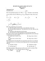 ĐỀ KIỂM TRA CHẤT LƯỢNG GIỮA KỲ II MÔN: VẬT LÝ- Nội dung đề: 235 potx