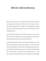Khế ước xã hội của Rousseau pptx