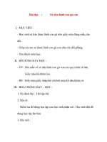 Giáo án lớp 1 môn Thủ Công: Bài dạy :Xé dán hình con gà con (tiết 2) pdf