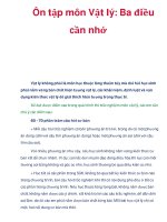 Ôn tập môn Vật lý: Ba điều cần nhớ pdf