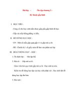 Giáo án lớp 1 môn Thủ Công: Bài dạy :Ôn tập chương 2 :Kỹ thuật gấp hình potx