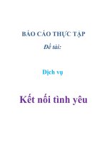 Đề tài: Dịch vụ : Kết nối tình yêu ppt