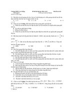 Đề thi thử đại học Môn vật lí - Mã đề 124 ppt