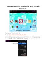 Tbilisoft Reminder v1.0 Phần mềm thông báo nhắc nhở tiện lợi pot