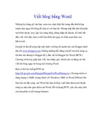 HƯỚNG DẪN LÀM BLOG_VIẾT BLOG BẰNG WORD ppsx