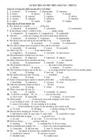 LUYỆN THI CẤP TỐC MÔN ANH VĂN – TEST 21 pps