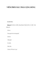 VIÊM PHỔI MẮC PHẢI CỘNG ĐỒNG pptx