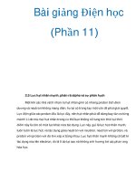 Bài giảng Điện học (Phần 11) potx