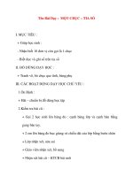 Giáo án lớp 1 môn Toán: Tên Bài Dạy : MỘT CHỤC – TIA SỐ pdf