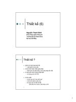 Công nghệ phần mềm - Chương 6 pps