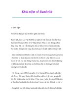 Thủ thuật sử dụng máy tính: Khái niệm về Bandwith ppt