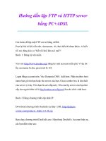 Thủ thuật sử dụng máy tính: Hướng dẫn lập FTP và HTTP server bằng PC+ADSL pot