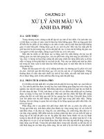 XỬ LÝ ẢNH - CHƯƠNG 21 pdf