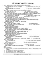 ĐỀ THI THỬ ANH VĂN NĂM 2011 doc
