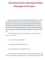 Các hằng số Vật lý có thể thay đổi theo không gian và thời gian pot