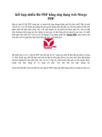 Kết hợp nhiều file PDF bằng ứng dụng web Merge PDF docx