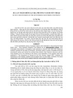 Báo cáo nghiên cứu khoa học: