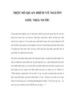 MỘT SỐ QUAN ĐIỂM VỀ NGUỒN GỐC NHÀ NƯỚC potx