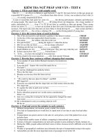 KIỂM TRA NGỮ PHÁP ANH VĂN – TEST 6 doc