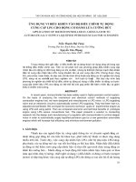 Báo cáo nghiên cứu khoa học: 