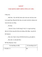 Giáo án lớp 4: LỊCH SỬ CUỘC KHÁNG CHIẾN CHỐNG TỐNG LẦN 1 (981) pot