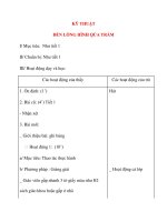 Giáo án lớp 4: KỸ THUẬT ĐÈN LỒNG HÌNH QỦA TRÁM docx