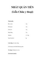 NHẤT QUÁN TIỄN (Liễu Châu y thoại) pdf