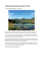 Những khu nghỉ lãng mạn nhất Việt Nam potx