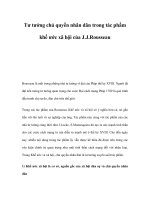 Tư tưởng chủ quyền nhân dân trong tác phẩm khế ước xã hội của J.J.Rousseau docx
