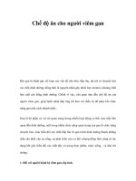 Chế độ ăn cho người viêm gan pptx