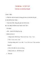 Giáo án lớp 1 môn Toán: Tên Bài Dạy : LUYỆN TẬP Giải toán và trình bày bài giải docx