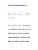 Describe the house you are living in potx