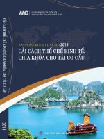 báo cáo kinh tế vĩ mô 2014 cải cách thể chế kinh tế chìa khóa cho tái cơ cấu ủy ban kinh tế quốc hội